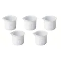 Lot de 5 tasses mesure silicone 50ml pour résine époxy – Couleur 5 pièces