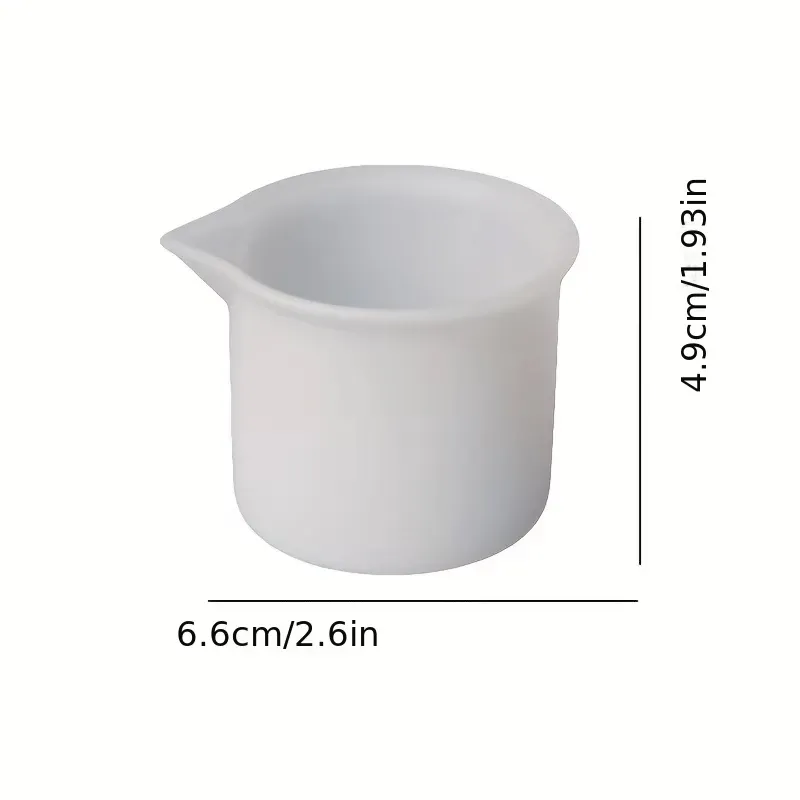Lot de 5 tasses mesure silicone 50ml pour résine époxy