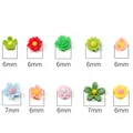 Lot de 50 breloques résine mini fleurs sans trou pour bijoux – 5
