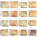 Lot de 50 feuilles cuivre et or imitation pour artisanat – 1