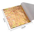 Lot de 50 feuilles cuivre et or imitation pour artisanat – Couleur type 16