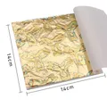 Lot de 50 feuilles cuivre et or imitation pour artisanat – Couleur type 9