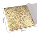 Lot de 50 feuilles d'or imitation 14x14 cm pour nail art – 2