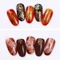 Lot de 50 feuilles d'or imitation 14x14 cm pour nail art – 4