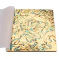 Lot de 50 feuilles d'or imitation 14x14 cm pour nail art – Couleur Or (Or)