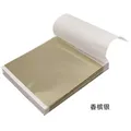 Lot de 500 feuilles d'or imitation pour artisanat et nail art – Color 500pChampagne Silver