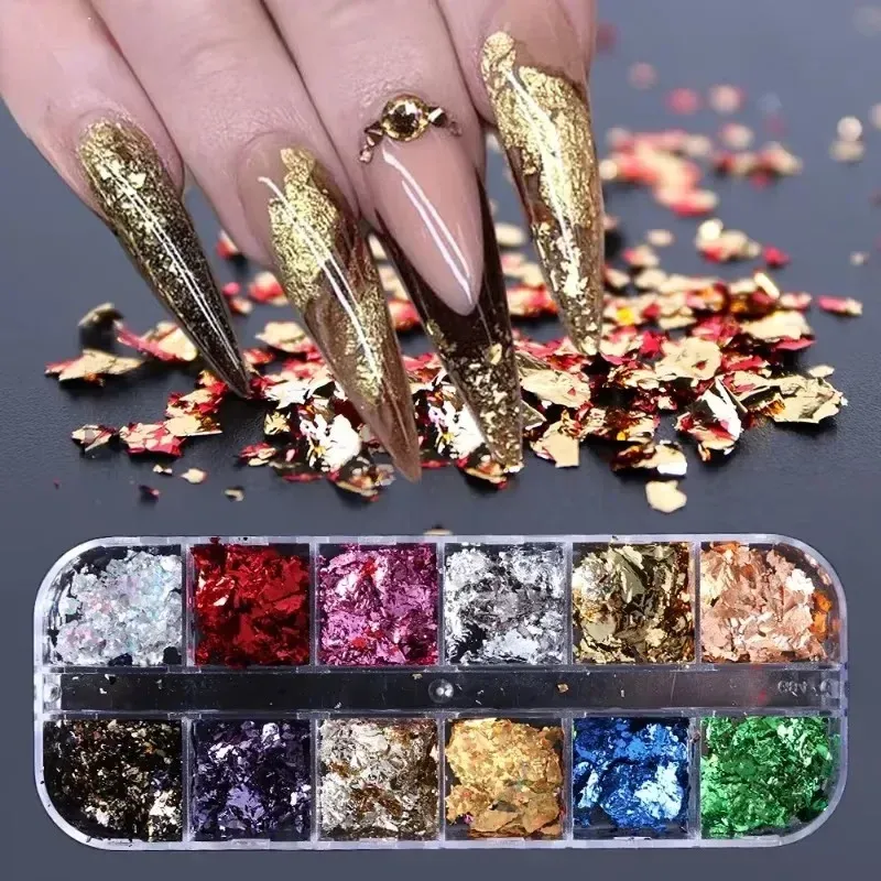 Lot de 500 feuilles d'or imitation pour artisanat et nail art