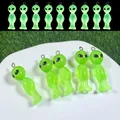 Lot de 6 breloques résine lumineuses extraterrestres pour bijoux – 2