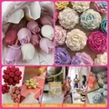 Lot de 6 moules silicone fleurs pivoine rose pour bougies – 2