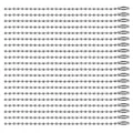 Lot de 6 moules silicone formes géométriques pour bijoux – Couleur 20Pcs Silvery Chain