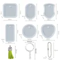 Lot de 6 moules silicone formes géométriques pour bijoux – 4
