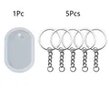 Lot de 6 moules silicone formes géométriques pour bijoux – Couleur 6pcs A Set