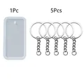 Lot de 6 moules silicone formes géométriques pour bijoux – Couleur 6pcs B Set