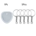 Lot de 6 moules silicone formes géométriques pour bijoux – Couleur 6pcs E Set