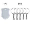 Lot de 6 moules silicone formes géométriques pour bijoux – Couleur 6pcs F Set