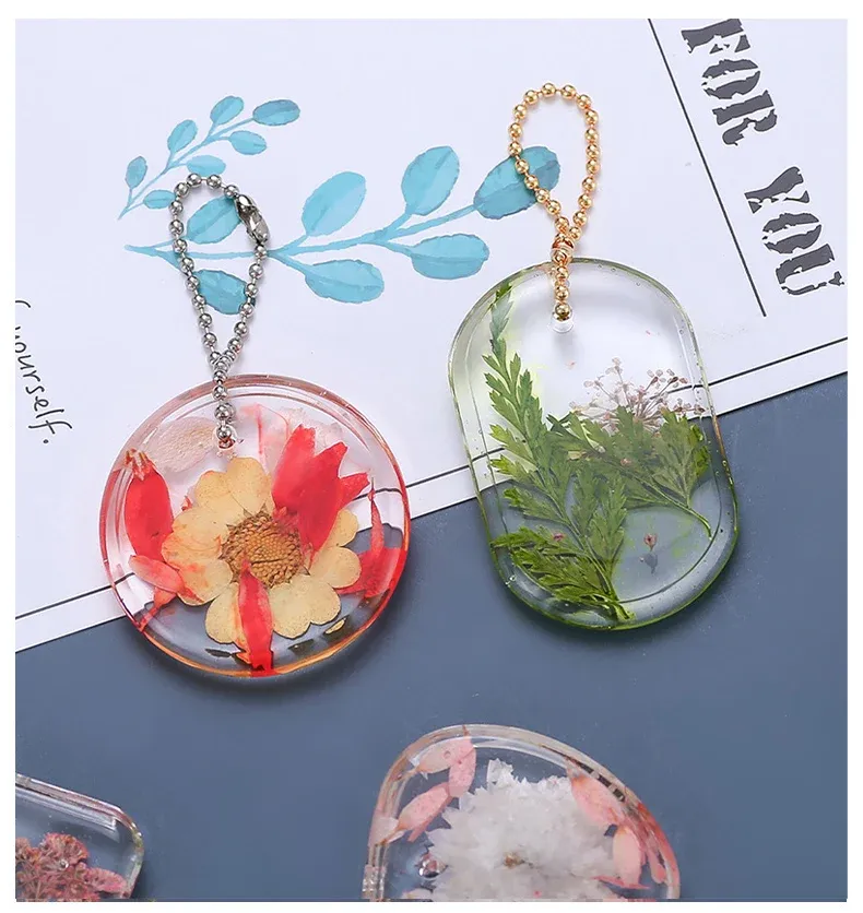 Lot de 6 moules silicone formes géométriques pour bijoux