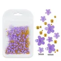 Lot de 6 moules silicone formes géométriques pour bijoux – Couleur Flower 08
