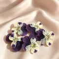 Lot de 60 fleurs de pensée tricolores séchées pour bijoux et cartes – 2