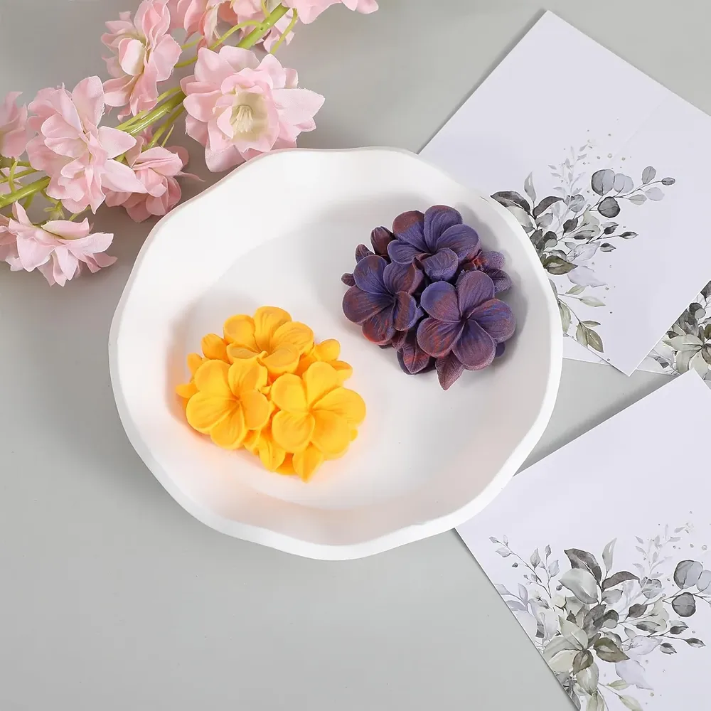 Lot de moules silicone fleurs pour bougie et savon
