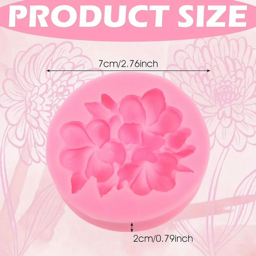 Lot de moules silicone fleurs pour bougie et savon