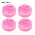 Lot de moules silicone fleurs pour bougie et savon – Couleur Pink