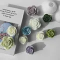 Lot de moules silicone rose 3D pour bougie et savon – 5