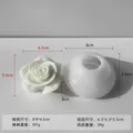 Lot de moules silicone rose 3D pour bougie et savon – Couleur 83002274
