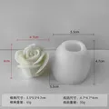 Lot de moules silicone rose 3D pour bougie et savon – Couleur 83002275