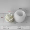 Lot de moules silicone rose 3D pour bougie et savon – Couleur 83002277