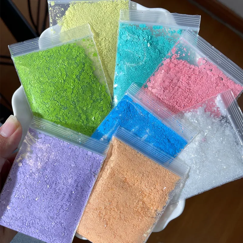 Mélange de paillettes néon mat 10 g pour résine