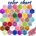 Mélange paillettes épaisses et fines 45 couleurs résine – 3