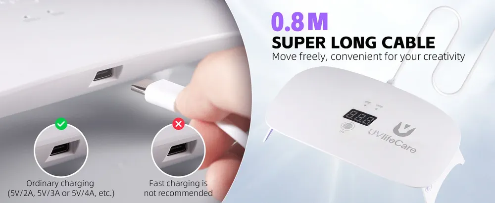 Mini lampe UV 2,5x plus d'énergie pour résine et bijoux
