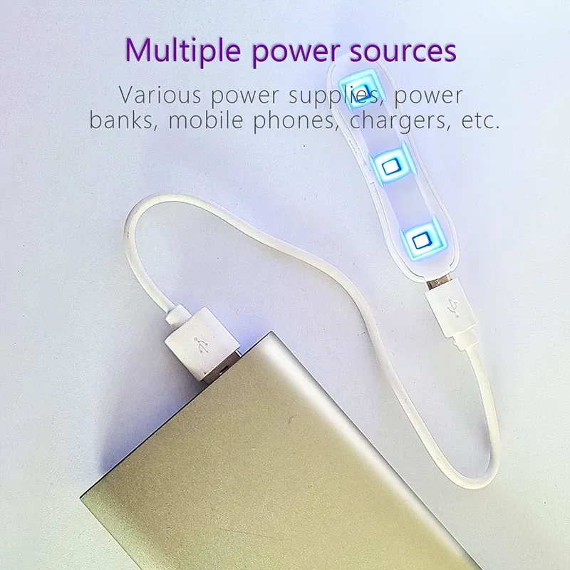 Mini lampe UV LED double Type-C pour réparation résine et écrans