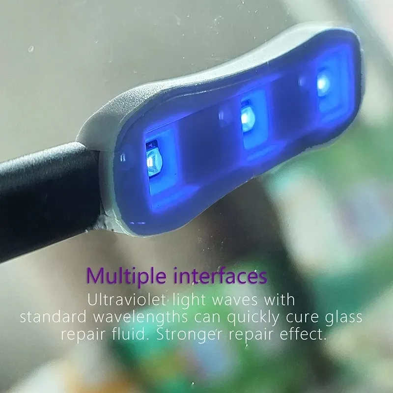 Mini lampe UV LED double Type-C pour réparation résine et écrans