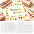 Mini moule silicone lettre pendentif clé – 3
