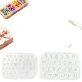 Mini moule silicone lettre pendentif clé – 6