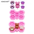 Mini moule silicone patte chat chien ours bijoux – 1