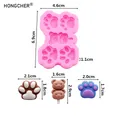 Mini moule silicone patte chat chien ours bijoux – 2