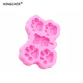 Mini moule silicone patte chat chien ours bijoux – 4