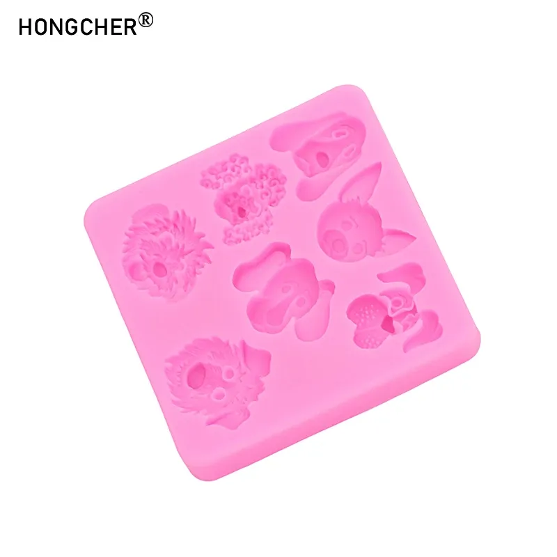 Mini moule silicone patte chat chien ours bijoux