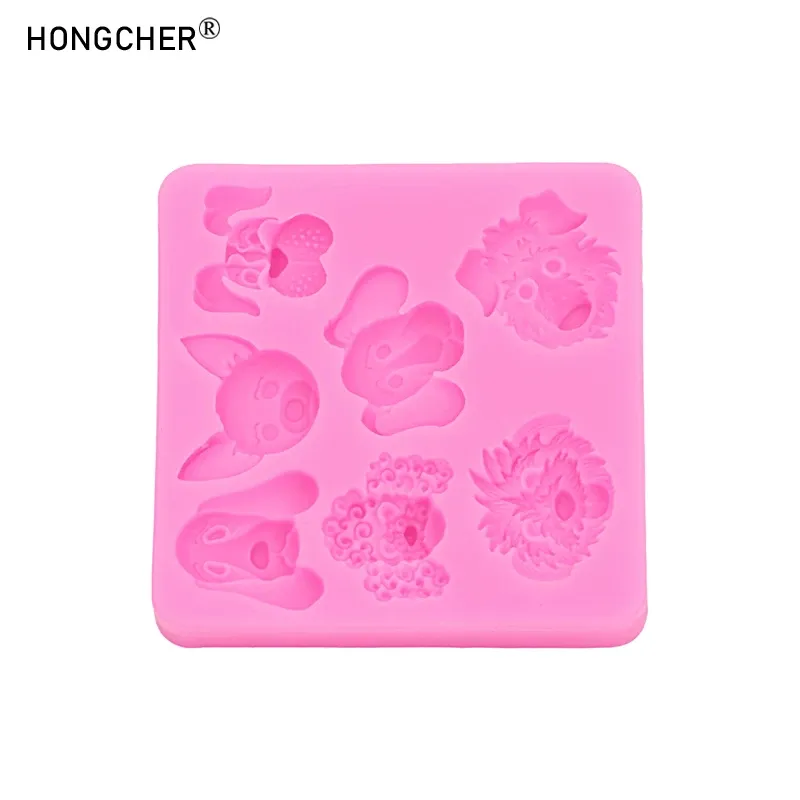 Mini moule silicone patte chat chien ours bijoux