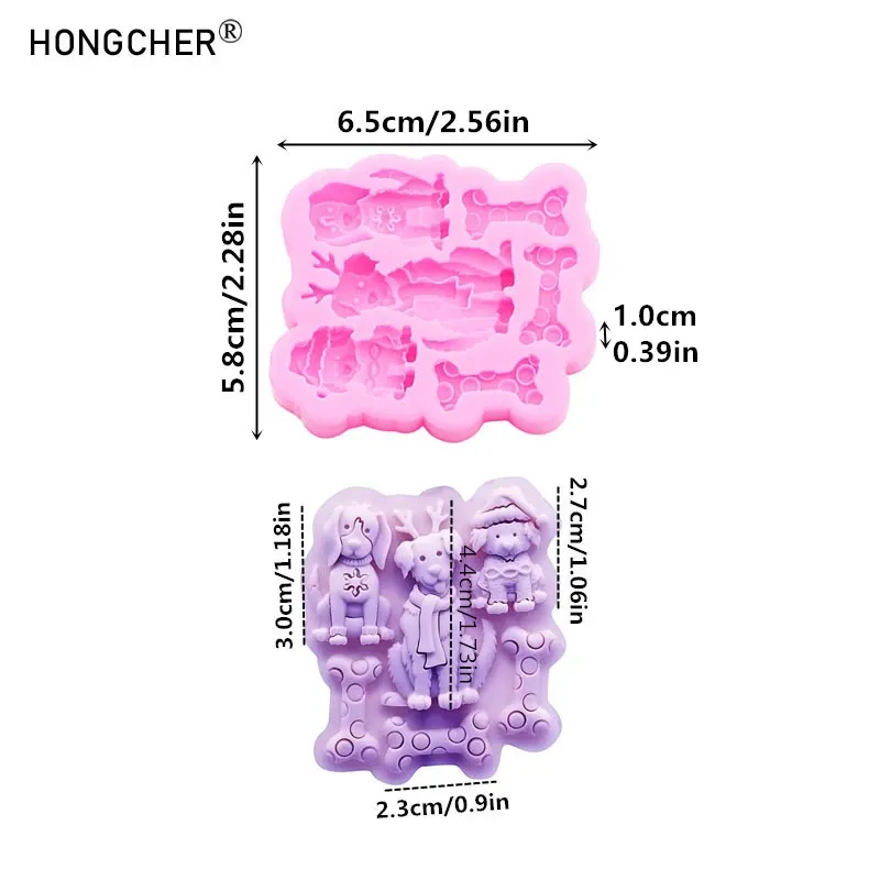 Mini moule silicone patte chat chien ours bijoux