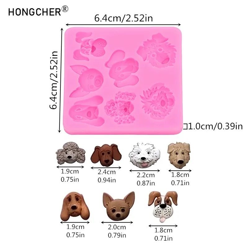 Mini moule silicone patte chat chien ours bijoux