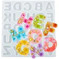 Mini moules silicone lettres pour porte-clés et bijoux DIY – 1