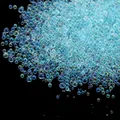 Mini perles de verre 10 à 20 g pour résine et nail art – Couleur Bleu lac