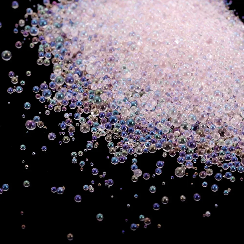 Mini perles de verre 10 à 20 g pour résine et nail art
