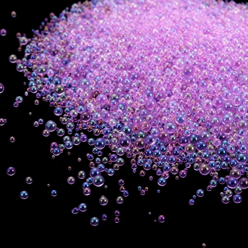 Mini perles de verre 10 à 20 g pour résine et nail art