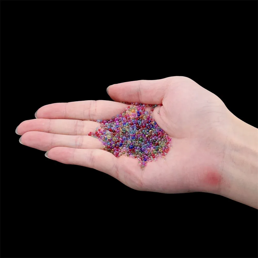 Mini perles de verre 10 à 20 g pour résine et nail art