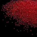 Mini perles de verre 10 à 20 g pour résine et nail art – Couleur Rouge
