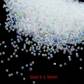 Mini perles de verre 10 à 20 g pour résine et nail art – Couleur Transparent 04